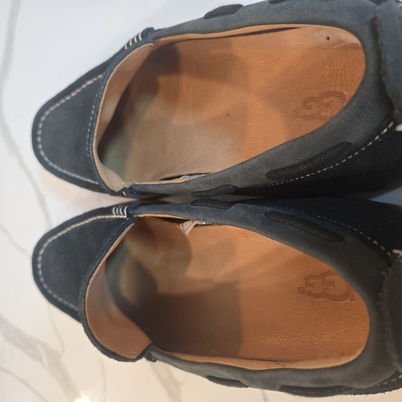 UGG Mens Bel-Air Venetian Black Suede Slip On Loafers Mens Size 10 - Picture 10 of 12